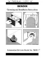 BENDIX 71678 Operating And Installation Instruction preview