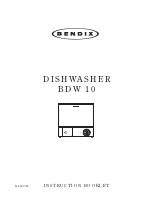 BENDIX BDW 10 Instruction Booklet предпросмотр