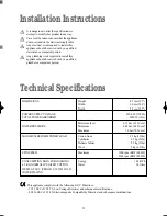 Preview for 23 page of BENDIX BIW 1000W Operating & Installation Instructions Manual