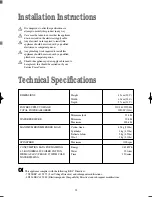 Preview for 22 page of BENDIX BIW 123 W Operating & Installation Instructions Manual