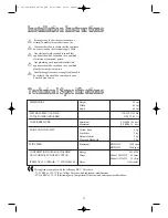 Preview for 22 page of BENDIX BIW 125 W Operating And Installation Instructions