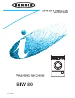 Preview for 1 page of BENDIX BIW 80 Operating & Installation Instructions Manual