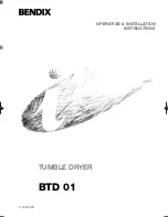 Предварительный просмотр 1 страницы BENDIX BTD 01 Operating And Installation Instructions