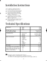 Preview for 26 page of BENDIX BWD 1012 Operating & Installation Instructions Manual