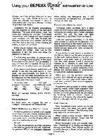 Preview for 6 page of BENDIX Royale 7147EB User Manual