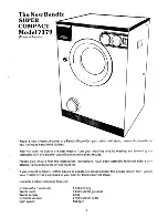 Предварительный просмотр 3 страницы BENDIX Super Compact 7179 Installation And Operating Instructions Manual