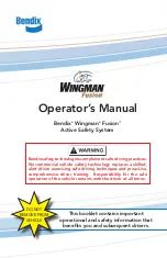 BENDIX Wingman Fusion Operator'S Manual preview