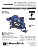 Предварительный просмотр 1 страницы BendPak 1302-BA Operation And Service Manual