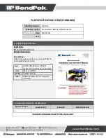 Предварительный просмотр 27 страницы BendPak 5175024 Service Manual