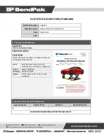 Предварительный просмотр 21 страницы BendPak 5175151 Service Manual