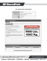 Preview for 39 page of BendPak 5175390 Service Manual