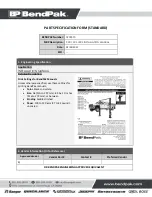 Предварительный просмотр 28 страницы BendPak 5175411 Service Manual