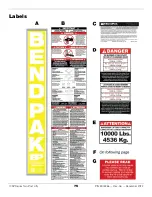 Предварительный просмотр 75 страницы BendPak Clearfloor 10AP Installation And Operation Manual