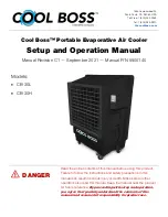 BendPak Cool Boss CB-30H Setup And Operation Manual preview