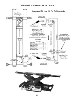 Предварительный просмотр 25 страницы BendPak HD-12-B Installation And Operation Manual