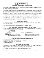 Preview for 37 page of BendPak HD-7500BL Installation And Operation Manual