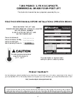 Preview for 2 page of BendPak HD-7MZ Installation And Operation Manual