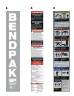 Предварительный просмотр 42 страницы BendPak HDS-18E Installation And Operation Manual