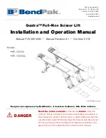 Preview for 1 page of BendPak Quatra XR-12000L Installation And Operation Manual