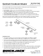 BendPak QuickJack Crossbeam Adapter Quick Start Manual preview