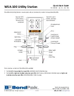 Предварительный просмотр 1 страницы BendPak WSA-100 Quick Start Manual