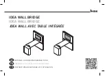 BENE IDEA WALL BRIDGE Assembly And Operating Instructions Manual предпросмотр