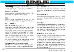 Preview for 16 page of Benelec BL-820 Operating Manual