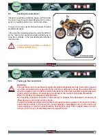 Preview for 35 page of Benelli Cafe 1130 Racer Use And Maintenance