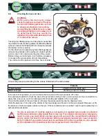 Preview for 38 page of Benelli Cafe 1130 Racer Use And Maintenance