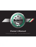 Benelli Tornado Naked Tre 899 Owner'S Manual preview