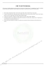 Preview for 3 page of Benelli TRK 502 Service Station Manual