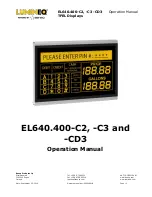 Preview for 1 page of beneq EL640.400-C2 Operation Manual