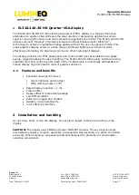 Preview for 3 page of beneq Lumineq EL320.240.36-HB Series Operation Manual