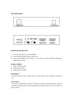 Предварительный просмотр 2 страницы Beneston AHD-ER03HR Operating Instruction