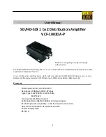 Beneston VCF-1002DA-P User Manual preview