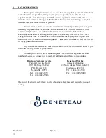 Preview for 3 page of BENETEAU 2003 Oceanis 411 Owner'S Manual