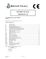 Preview for 1 page of BENETEAU 323 Owner'S Manual