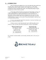 Предварительный просмотр 3 страницы BENETEAU 331 Owner'S Manual