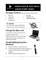 Benevo BPEN201 Quick Start Manual предпросмотр