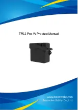 Benewake TF02-Pro-W Product Manual предпросмотр