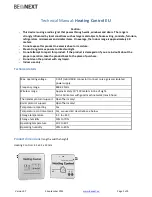 Preview for 2 page of BeNext Heating Control EU Quick Start Manual