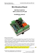 Предварительный просмотр 1 страницы Benezan Electronics Mini Breakout Board Installation Manual