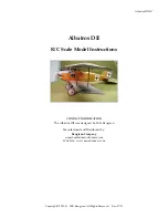 Bengtson Company Albatros DII Instructions Manual preview