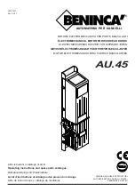 Beninca AU.45 Operating Instructions And Spare Parts Catalogue предпросмотр