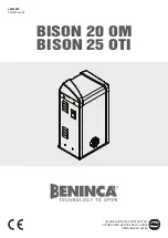 Preview for 1 page of Beninca BISON 20 OM Manual