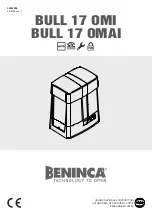 Beninca BULL 17 OMAI Manual preview