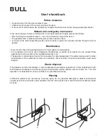 Preview for 17 page of Beninca BULL 20T Operating Instructions And Spare Parts Catalogue