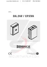 Beninca CP.EVA Manual предпросмотр