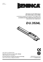 Preview for 1 page of Beninca DU.3524L Operating Instructions And Spare Parts Catalogue