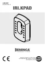 Beninca IRI.KPAD Manual preview